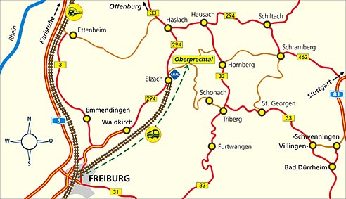 Im Navi nicht kürzeste Strecke einstellen !